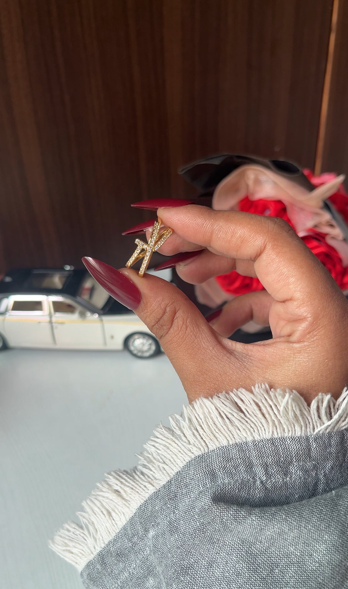 Nail diamond embedded